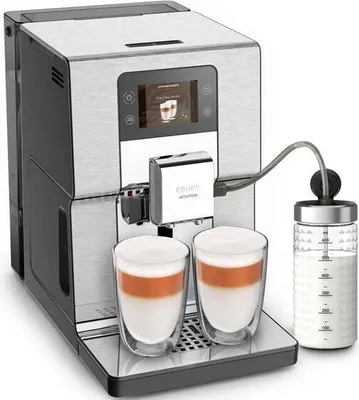 Zdjęcie produktu dla Krups Intuition Experience+ EA877D, Ekspres do kawy, 3 l, Kawa ziarnista, Wbudowany młynek, 1550 W, Czarny, Stal szczotkowana