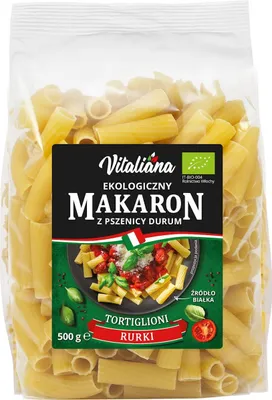Produktbild von MAKARON (SEMOLINOWY) TORTIGLIONI 500 g- VITALIANA