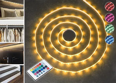 Obrázok produktu pre LED svetelný pásik RGB 3 m + ovládanie Haushalt- International