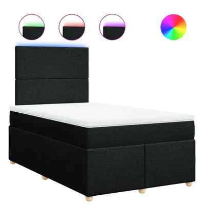Produktbild von Boxspringbett mit Matratze Schwarz 120x190 cm Stoff