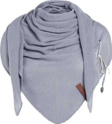 Produktbild von Knit Factory Lola Dreieckstuch - Steel - 190x85 cm