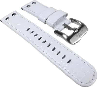 Produktbild von TW STEEL Marken Ersatzband Leder Band 22mm Weiß u.a für Canteen TW804 TW54 TW10