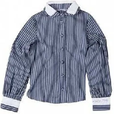 Produktbild von Patrizia Pepe gestreifte Bluse Kinderbluse blau/weiß/grün, Größe:128