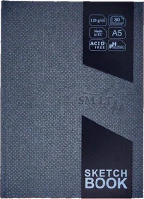 Image de Carnet de croquis SMLT couverture rigide A5 120g 80 feuilles papier