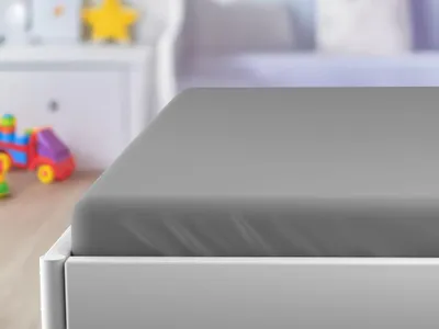 Produktbild von Jersey Spannbettlaken für Kinderbett EXCLUSIVE 70x140 cm grau