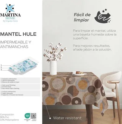 Produktbild von Famanu Tischdecke wasserabweisend - 300 x 140 cm