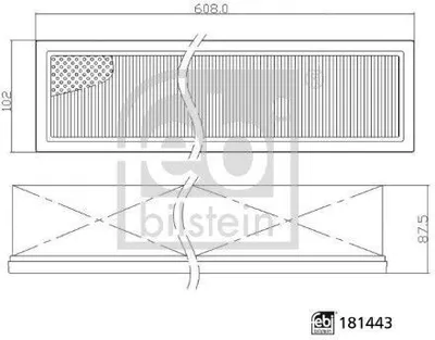 Produktbild von FEBI BILSTEIN 181443 Innenraumfilter Pollenfilter