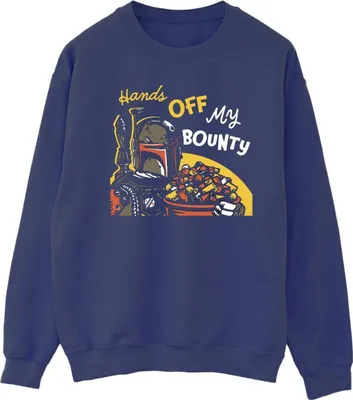 Produktbild von Star Wars - "Hands Off My Bounty" Sweatshirt für Herren BI46020 (M) (Marineblau)