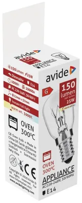 Zdjęcie produktu dla Avide ARAH14WW-25W, E14, 1000 h, 150 lm, Ciepłe białe, 360°, 100