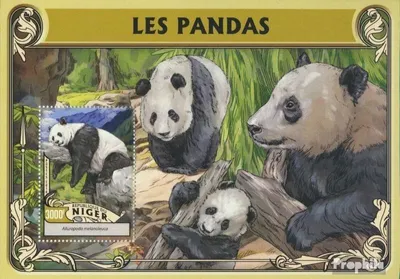 Produktbild von Briefmarken Niger 2016 Mi Block 555 (kompl. Ausg.) postfrisch Pandas