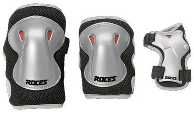 Productafbeelding van Roces Super Junior 3-delige set, zwart, grijs, maat S, voor kinderen, zwart, grijs, maat S