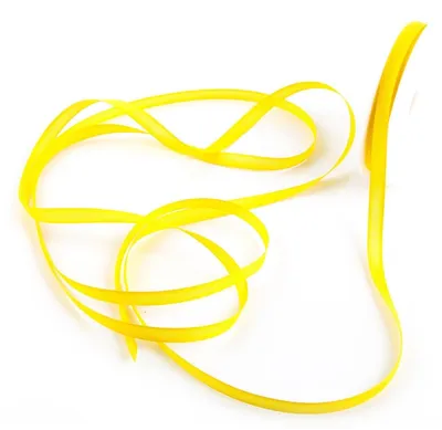 Produktbild von Logbuch-Verlag 1 Rolle Bastelband Band zum Nähen Basteln gelb 25 Meter x 1 cm - Schleifenband Dekoband Stoffband für Verpackung Nähzubehör Bastelzubehör