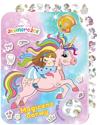 Immagine prodotto di Moje Jednorozce. Kolorowanki - naklejanki cz. 2 Magiczne barwy
