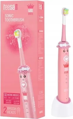 Produktbild von Teesa Sonic Junior Girl Kinderzahnbürste, 3 Modi, Wasserdicht, Pink