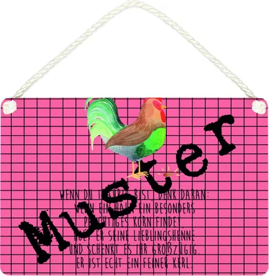 Produktbild von Mr. & Mrs. Panda Schild Anker Gold DIN A4 - Geschenk, holzbild, Türschild, hängeschild, kleine aufmerksamkeit, Dekoration, Holzschild