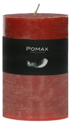 Image de Bougie Pomax, fabriquée en cire de paraffine, en terre cuite, diamètre 7 cm, hauteur 10 cm
