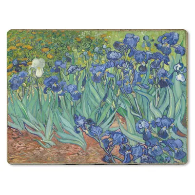 Produktbild von MuchoWow® Mauspad Mousepad Schwertlilien - Vincent van Gogh 40x30 cm - Mousepads - Maus Mat - Pad - Mausunterlage - Anti Rutsch