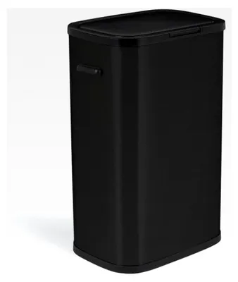 Produktbild von Küchenmülleimer, 60 l, Edelstahl, Schwarz, Drucköffnung