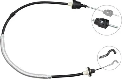 Produktbild von Seilzug Kupplungsbetätigung pendelnd 1.241 mm A.B.S. für u.a. OPEL