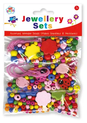 Produktbild von overig - Maak je eigen Houten Kralen Sieraden (1 TOYS)