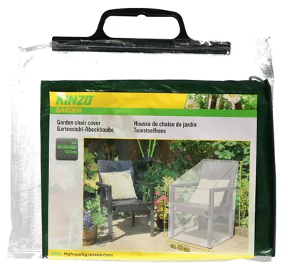 Produktbild von Kinzo Gartenstuhlbezug - schwarz - wasserabweisend - 66 x 107 cm