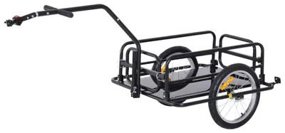 Obrázek produktu pro Vozík za kolo B71-020, přívěs za kolo, 40 kg nosnost, ruční vozík, skládací, 155 x 71,5 x 77 cm