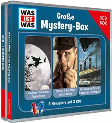 Produktbild von WAS IST WAS 3-CD Hörspielbox. Große Mystery-Box