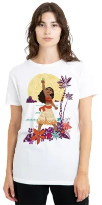 Produktbild von Disney Moana Heart Sunset Damen T-Shirt, Weiß, XL