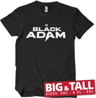 Produktbild von Black Adam Logo Big & Tall T-Shirt - 5XL - Black