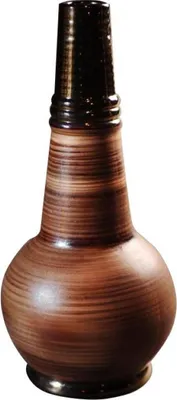 Immagine prodotto di Vaso marrone in tre dimensioni - Medio 16x16x37 cm
