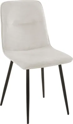 Produktbild von 5 TLG. Essgruppe Josy | 140 x 80 cm | Holz Wildeiche-Optik | Stuhl Susi Creme | U-Gestell Schwarz | Kleiner Esstisch mit 4 Stühlen | Esszimmertisch/Küchentisch/Holztisch | Esszimmer