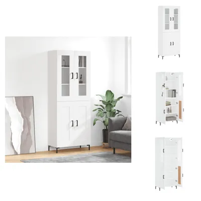 Produktbild von vidaXL Highboard Weiß 69,5x34x180 cm Holzwerkstoff -  Sideboards