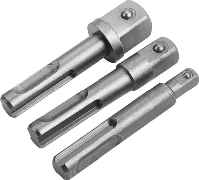 Produktbild von Tolsen Bit - Stecknuss Adapter Set mit SDS Anschluss 3-teilig