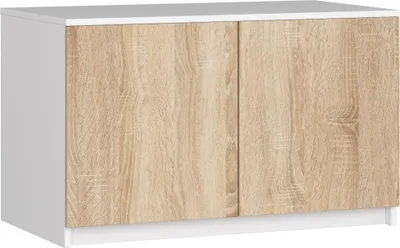 Image de Nadställning pour armoire S 90 cm blanc chêne sonoma 2 portes