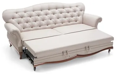 Immagine prodotto di Divano letto Chesterfield Divano con funzione di letto divano a tre posti in tessuto