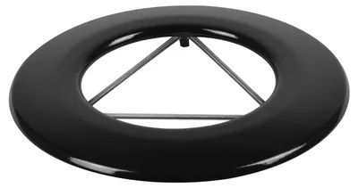 Produktbild von Raik Rauchrohr / Ofenrohr Emaille 120mm - Wandrosette mit Feder Schwarz