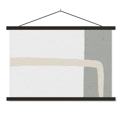 Produktbild von MuchoWow® Textilposter Abstrakt - Minimalismus - Design 150x100 cm mit schwarzem Rahmen - Schlafzimmer