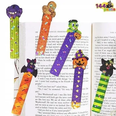 Produktbild von 144 Stück Halloween Lineale Party Mitgebsel Set