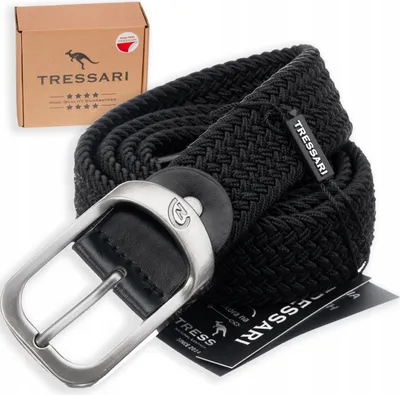 Obrázek produktu pro Tressari Pánský opasek s klasickou sponou Ranosenda černá One size