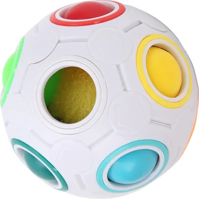 Produktbild von Pädagogischer Lern-Regenbogenball, Stressabbau-Spielzeug, Fußballwürfel für Kinder