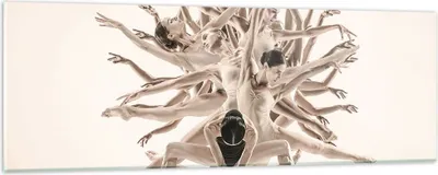 Produktbild von Bilder auf glas - Einteilig - Modern Stück Ballett - 90x30cm - Glasbilder - Wandbilder - Bilder - zum Aufhängen bereit - Wanddekoration aus Glas - Glas Bilder - Wandbild auf Glas - GAB90x30-4636