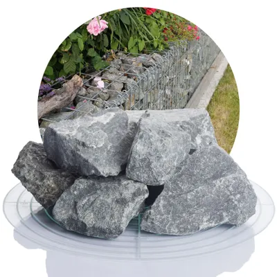 Produktbild von Schicker Mineral-Diabas Gabionensteine grau 25 kg-32-60mm