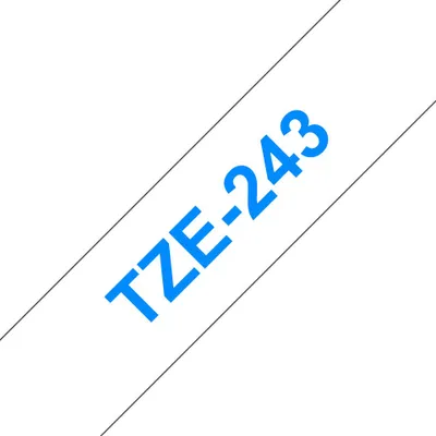 Produktbild von Brother TZE-243 Etiketten erstellendes Band Blau auf weiss