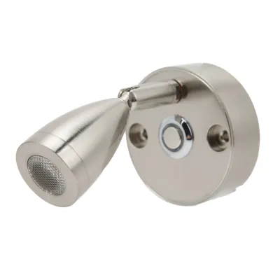 Obrázek produktu pro LED RV čtecí světlo Dotykový stmívač 3 barvy osvětlení s USB nabíjecím portem 12-24V 3W pro kempinkové přívěsy Jachty (niklování pouzdra )