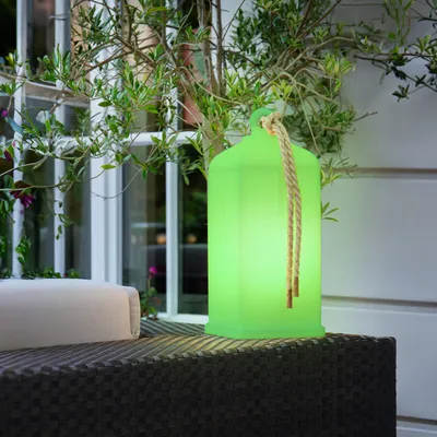 Produktbild von Gartenleuchte "Shining Lantern" 45 Weiß LED RGB E27 + Fernbedienung