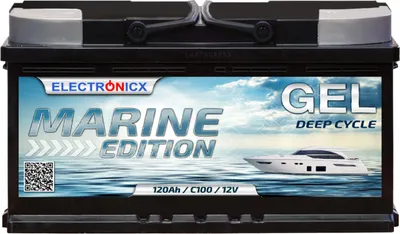 Produktbild von Electronicx Marine Edition gélová batéria 120 AH 12V lodná batéria