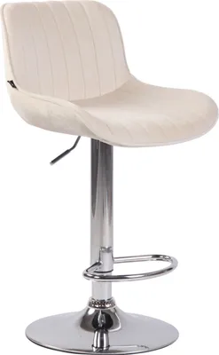 Produktbild von Barhocker Lentini Samt chrom creme