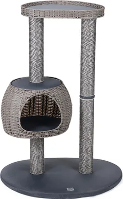Produktbild von Karlie Nicky Outdoor Kratzbaum Spielbaum Katzenkratzbaum grau 77x57x110 cm
