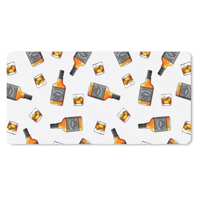 Produktbild von MuchoWow® Mauspad Mousepad Whiskey - Glas - Design 60x30 cm - Mousepads - Maus Mat - Pad - Mausunterlage - Nachhaltig