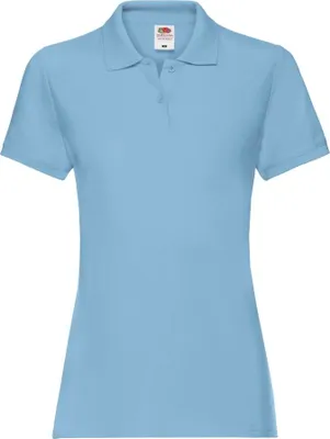 Produktbild von Poloshirt für Damen Lady-Fit Premium Polo - Sky Blau, XS